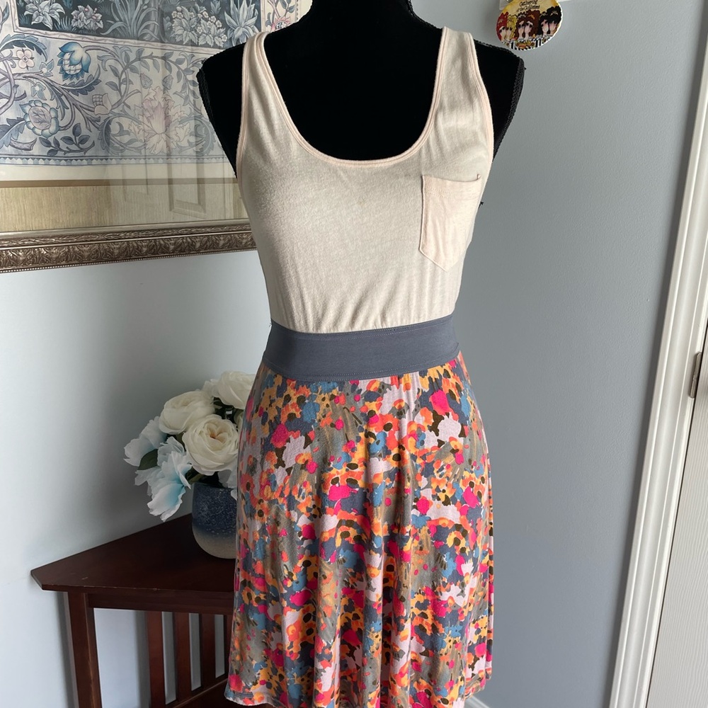 Free People Pink Pleated Skater Mini Skirt